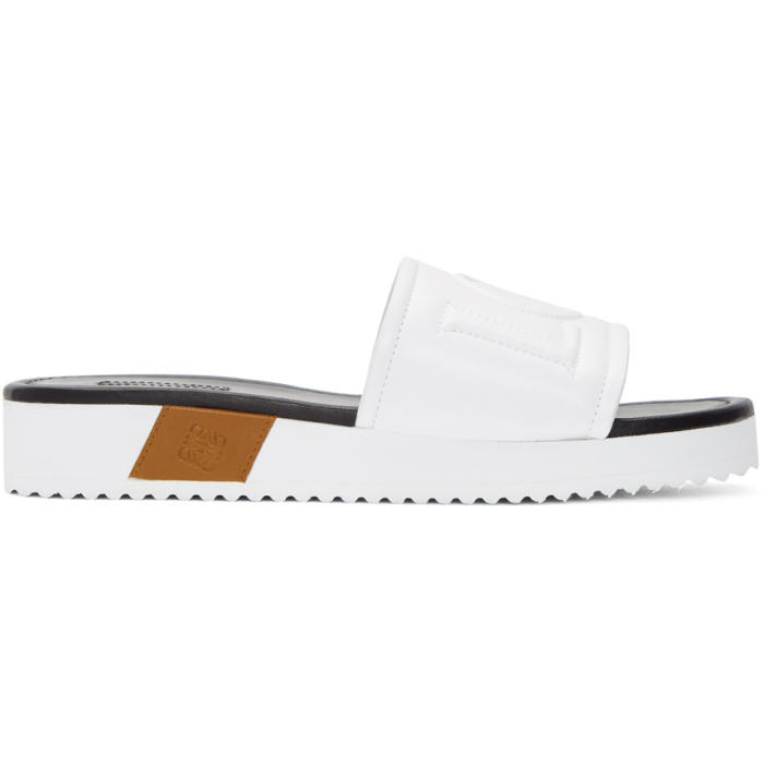 Loewe White Logo Slides 