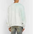 AMIRI - Distressed Tie-Dyed Loopback Cotton-Jersey Sweatshirt - White