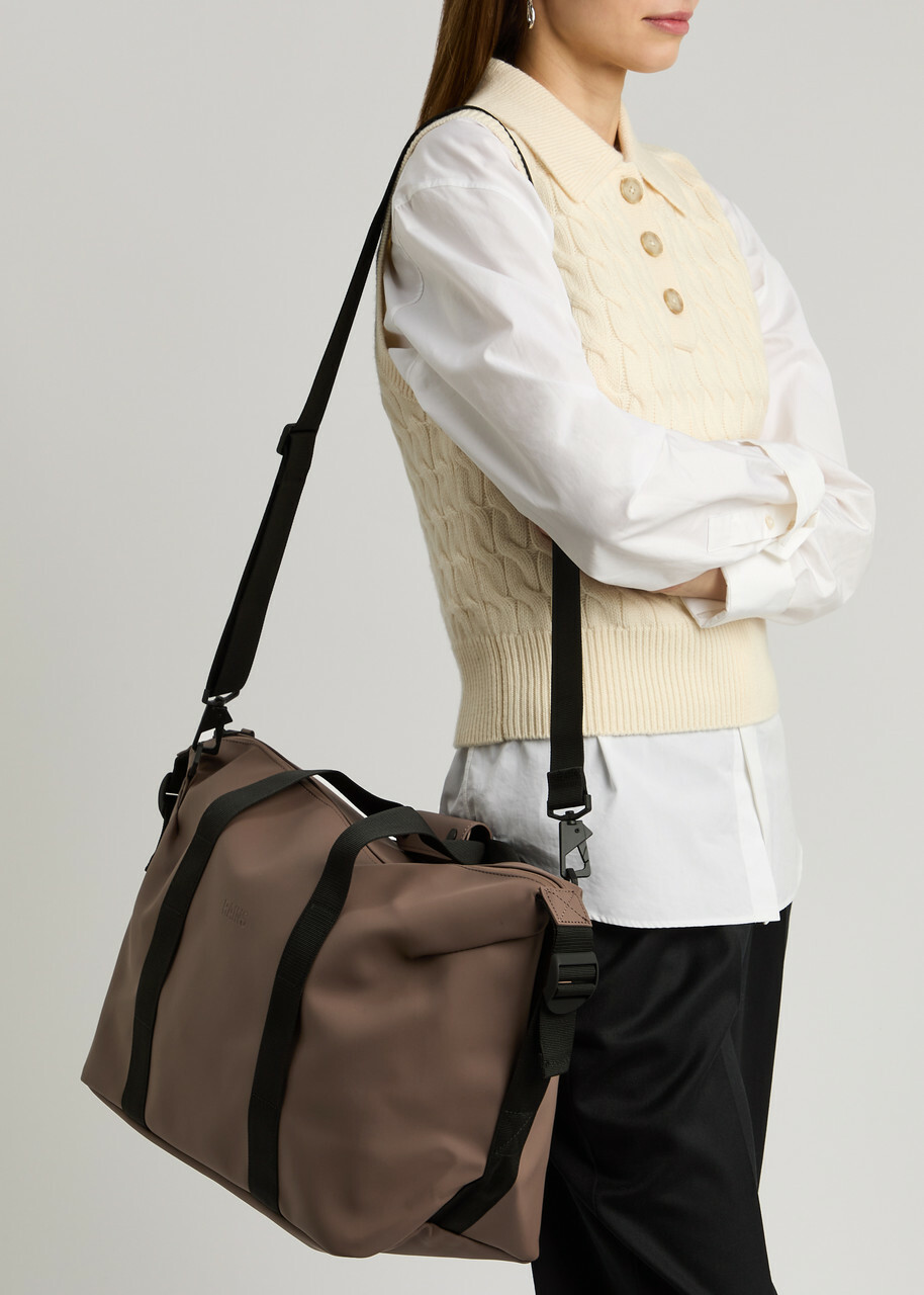 Rains Hilo Weekend Small Rubberised Holdall - Chocolate - One Size