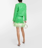 Self-Portrait Sequined bouclé jacket