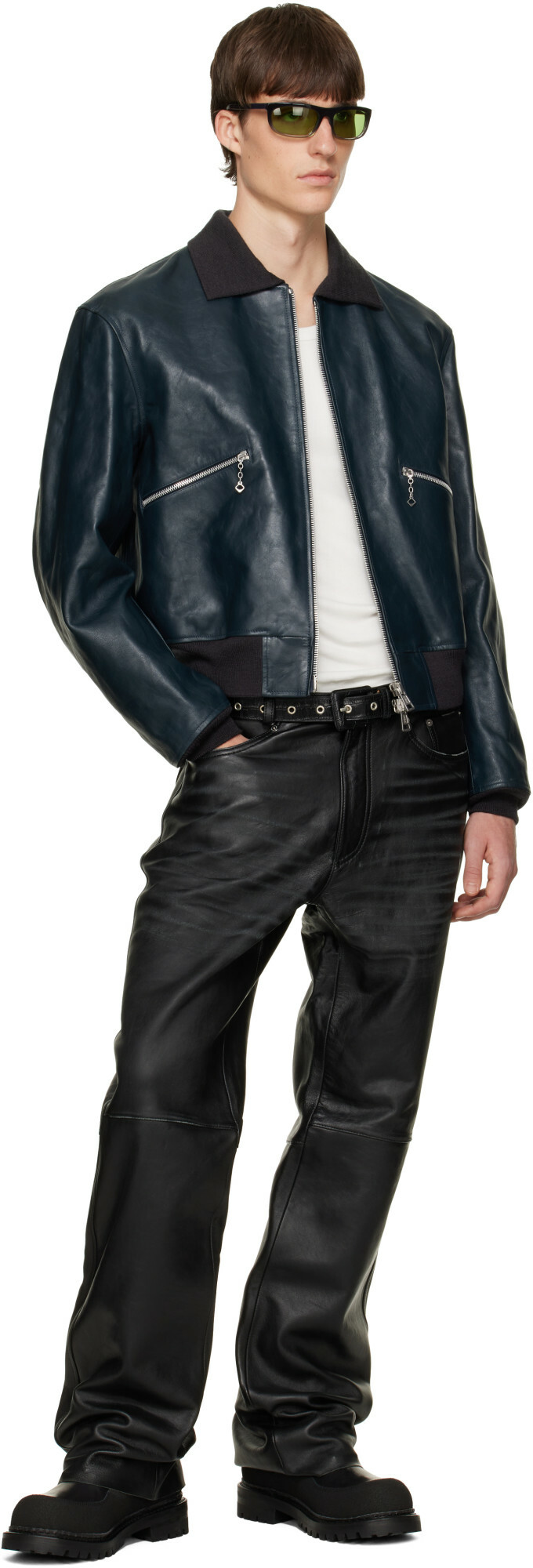 OUR LEGACY Blue Mini Bomber Jacket