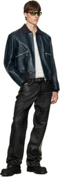 OUR LEGACY Blue Mini Bomber Jacket