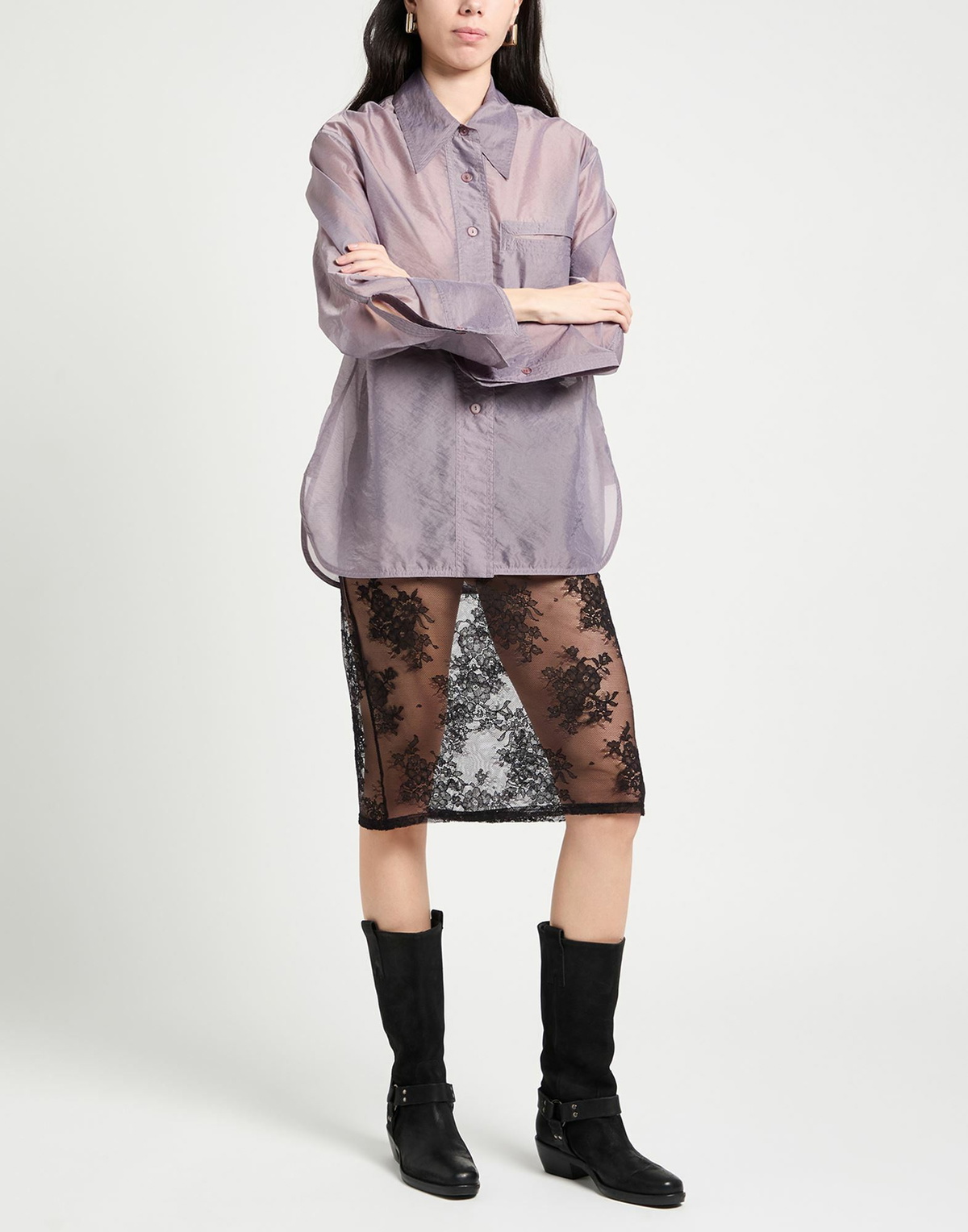 Low Classic Womens Shirt in Purple