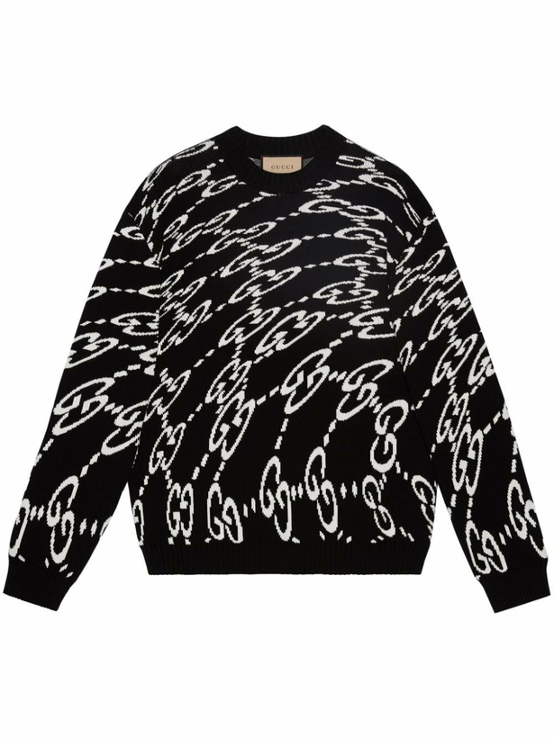 Photo: Gucci Wavy GG Cotton-Piqué Sweater