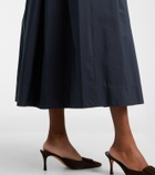 'S Max Mara Pineta pleated cotton midi skirt