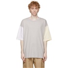 tss Grey Colorblock Dry Touch T-Shirt