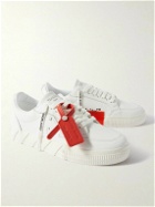 Off-White - Full-Grain Leather Sneakers - White