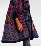 Etro Jacquard wool and cotton-blend cape