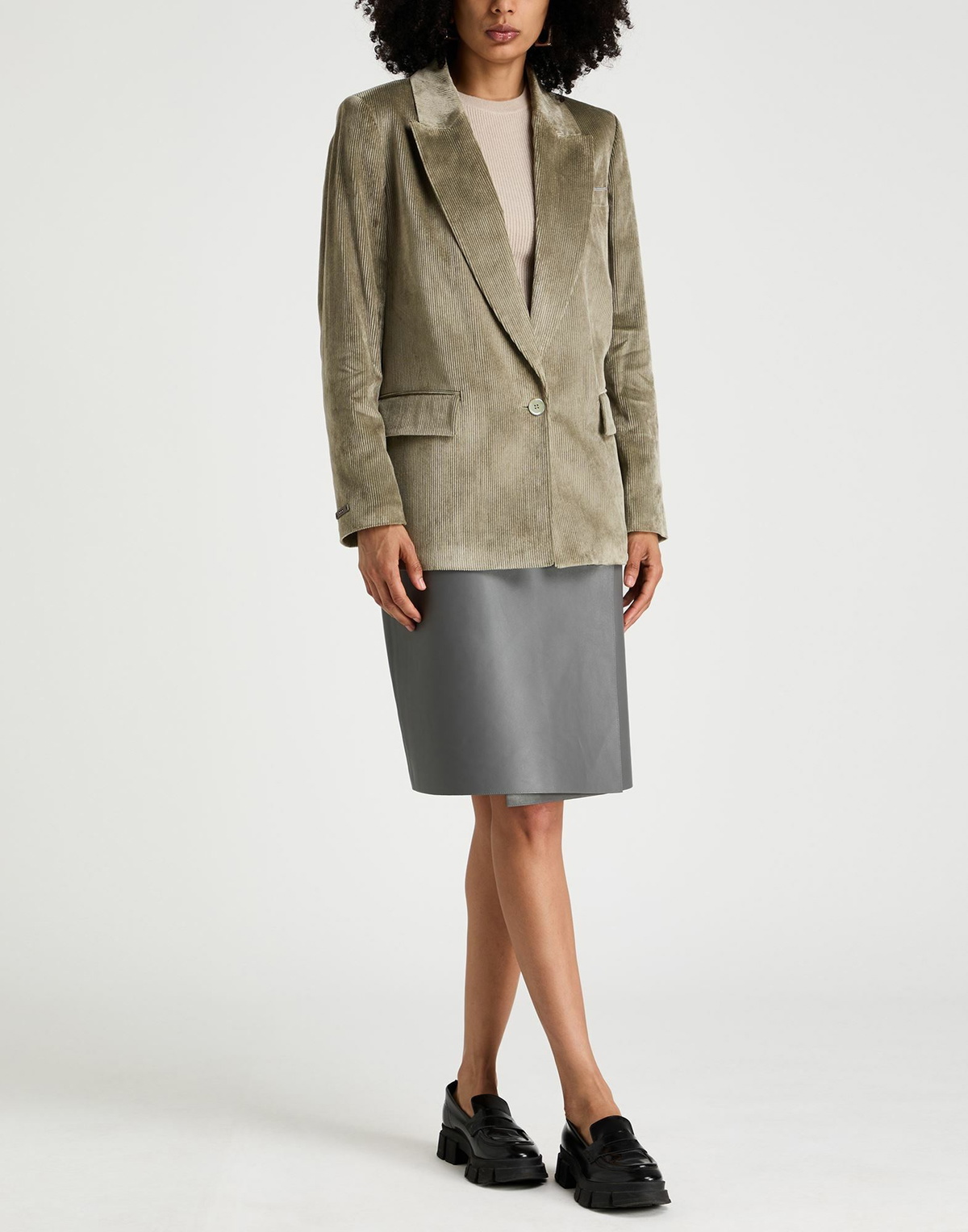 Peserico Womens Blazer in Sage green