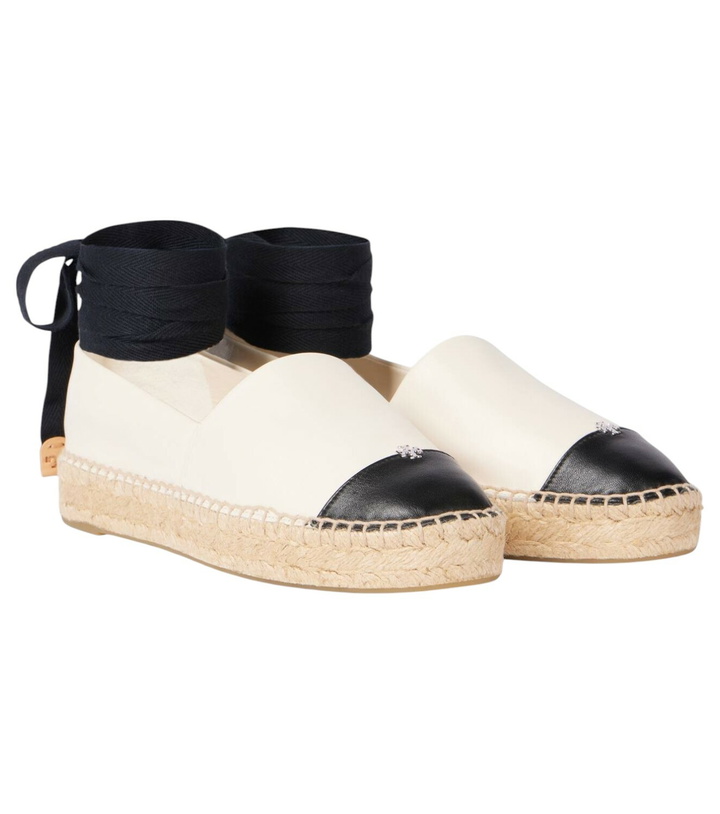 Photo: Tory Burch Colorblocked leather espadrilles