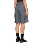 UNDERCOVER Gray UP2F1505 Long Panel Shorts