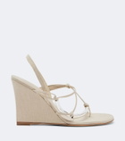 Christopher Esber Molten wedge thong sandals