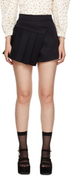 Shushu/Tong SSENSE Exclusive Black Pleated Shorts