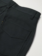 Needles - Slim-Fit Tapered Logo-Embroidered Twill Jeans - Black