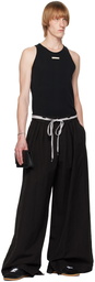 Maison Margiela Black Relaxed Trousers