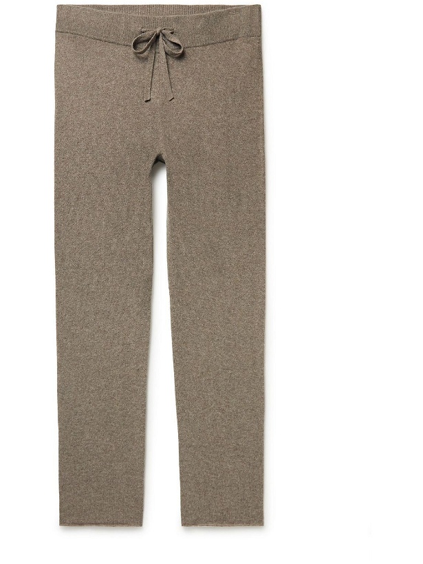 Photo: James Perse - Straight-Leg Recycled Cashmere Trousers - Brown