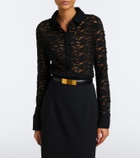 Veronica Beard Wittaker sheer lace blouse