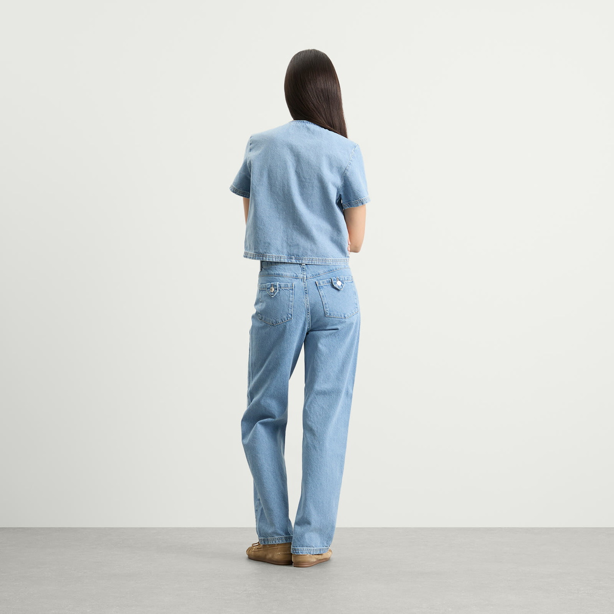 Hosbjerg Women's Bailey Denim Pants in Light Blue