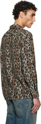 WACKO MARIA Gray Leopard Shirt