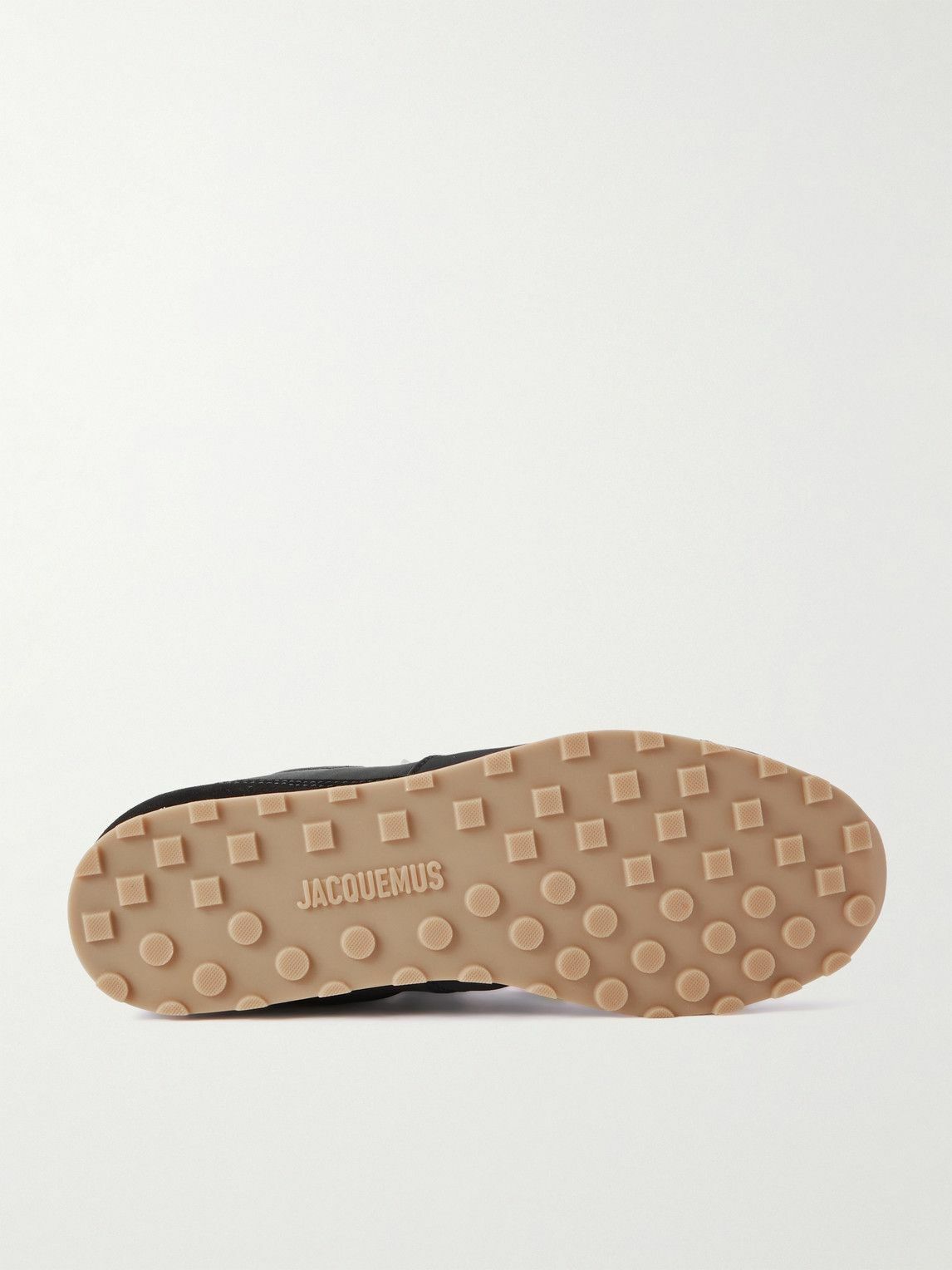 Jacquemus - The Tennis Suede-Trimmed Shell Sneakers - Black