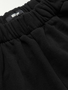 MSFTSrep - Tapered Printed Cotton-Jersey Sweatpants - Black