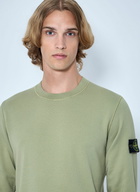 Stone Island Crewneck Sweatshirt with Arm Patch