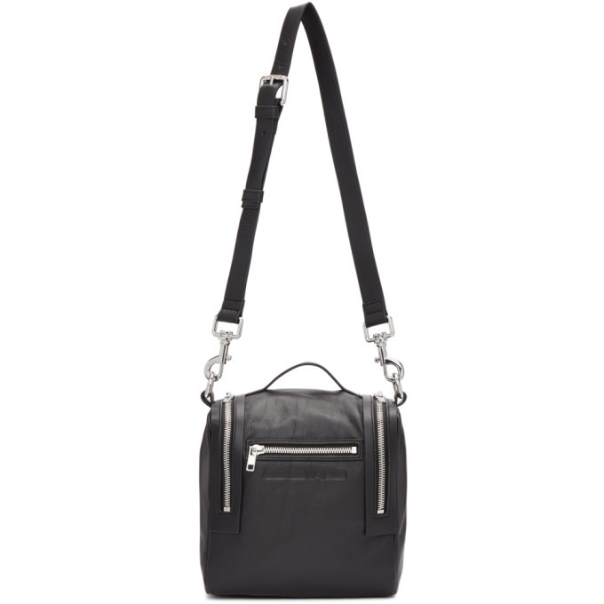 McQ Alexander McQueen Black Mini Convertible Box Backpack McQ