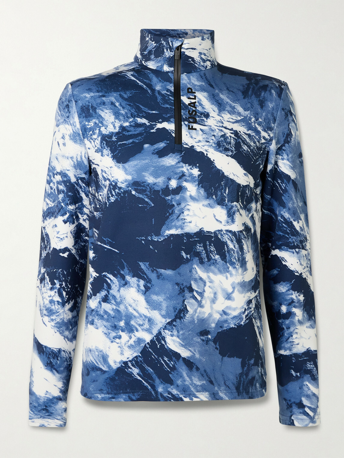 Fusalp - Timothy Printed Half-Zip Ski Base Layer - Blue