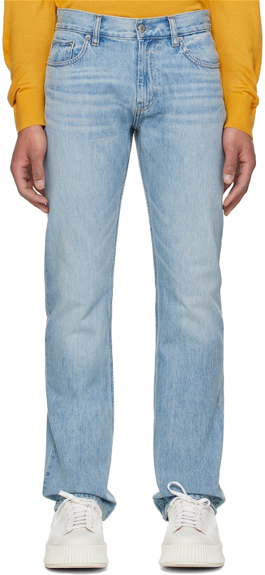 Photo: Helmut Lang Blue Low-Rise Jeans