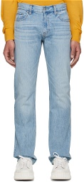 Helmut Lang Blue Low-Rise Jeans
