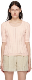 See by Chloé Pink Scoop Neck Top