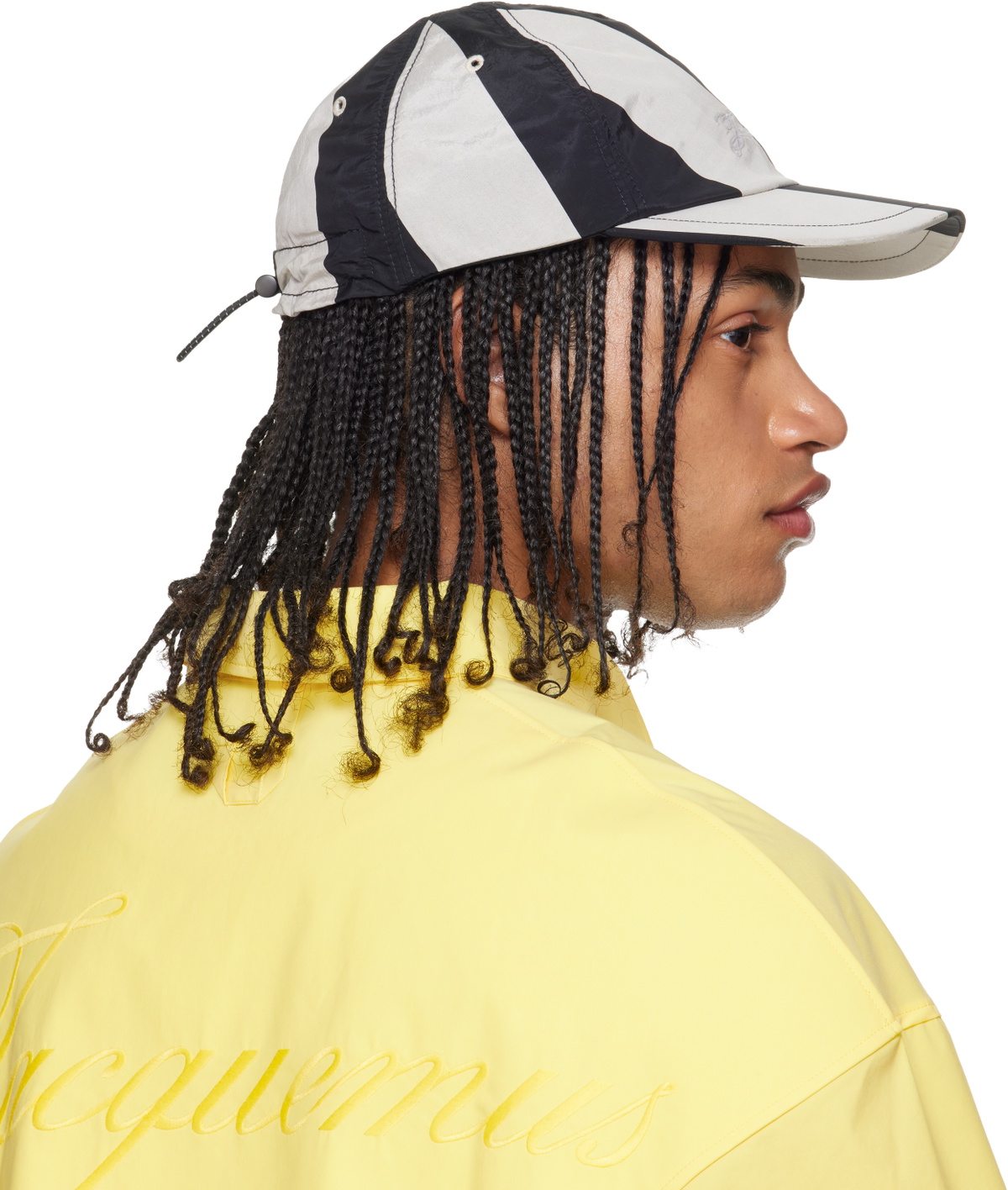 JACQUEMUS Black & Gray 'The Baluchon baseball' Cap