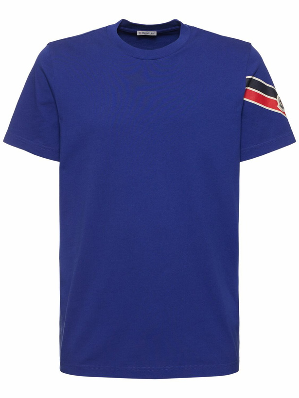 Photo: MONCLER Tricolor Print Cotton T-shirt