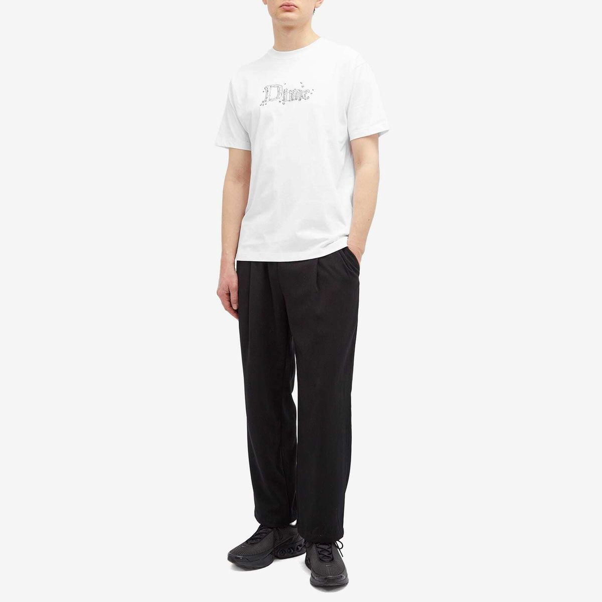 【DIME】Dime Classic Stone Logo T-Shirt Blue Classic Stone Logo-Print Cotton-Jersey T-Shirt | DIME