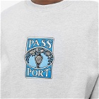 Pass~Port Men's Vase Embroidery Sweat in Ash Heather