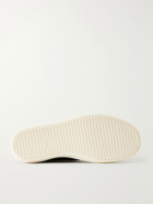 Rick Owens - Vintage Suede-Trimmed Leather and Rubber Sneakers - Black