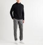 Incotex - Donegal Knitted Mock-Neck Sweater - Blue