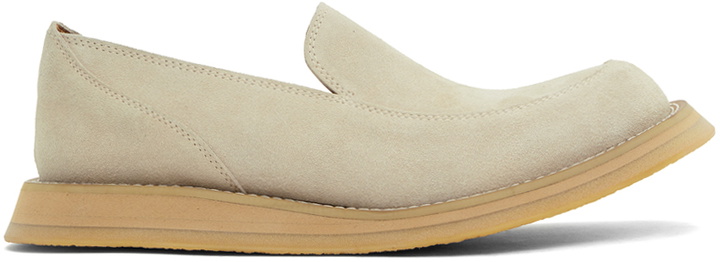 Photo: AFTER PRAY Beige Vision Round Toe Suede Loafers