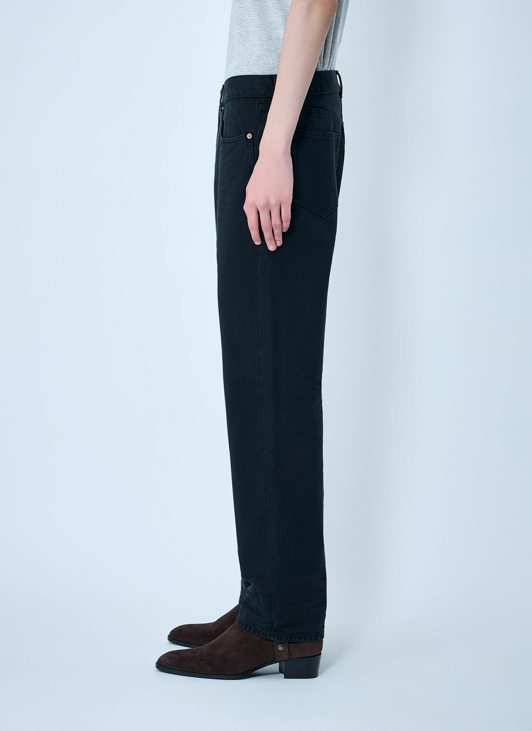 Saint Laurent Loose Straight Denim Pants