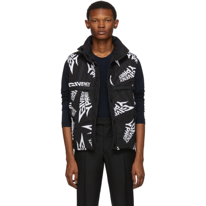 Photo: Givenchy Black and White Puffer Vest