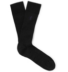 London Sock Co. - Traditional Six-Pack Ribbed Stretch Cotton-Blend Socks - Multi
