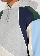 Marcel Patchwork Hooded Sweatshirt in Blue