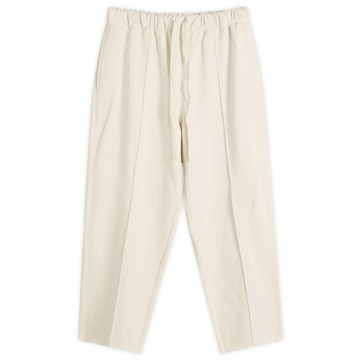 Merely Made Men's Pintuck Wide Trousers in Neutral