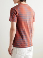 RRL - Striped Cotton T-Shirt - Orange