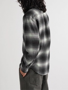 Portuguese Flannel - Checked Cotton-Flannel Shirt - Black