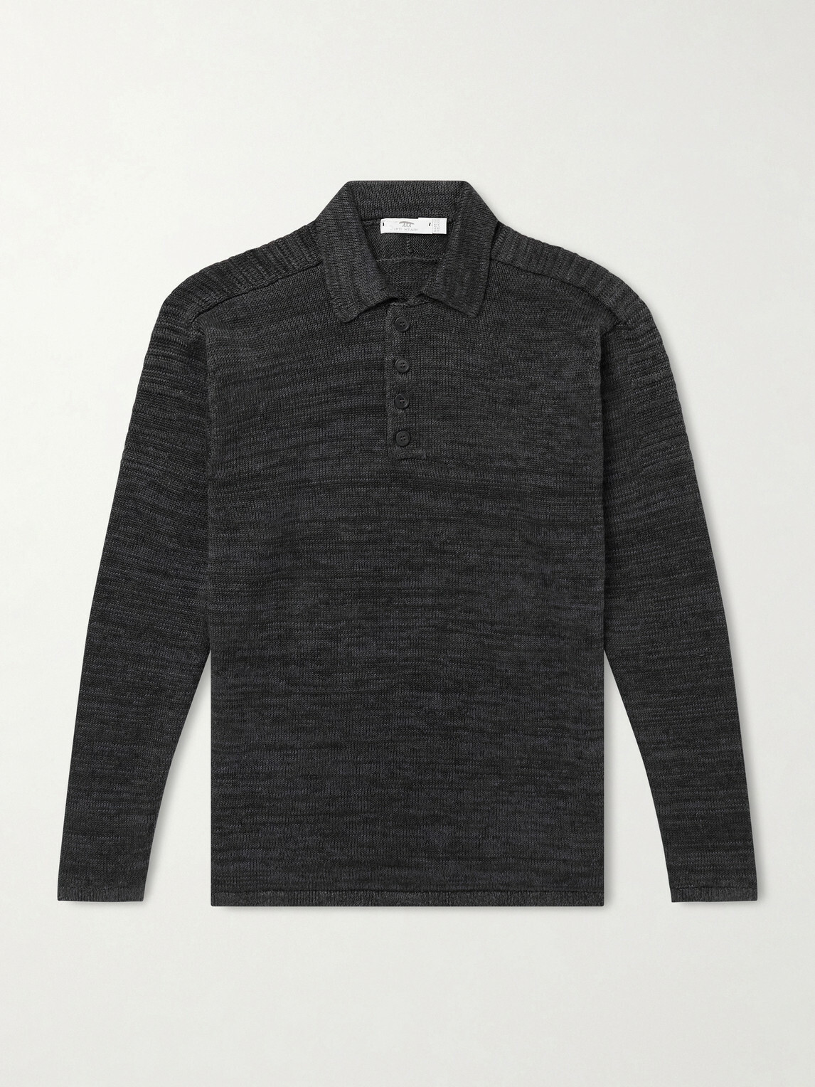 Inis Meáin - Honda 50 Linen Polo Shirt - Gray