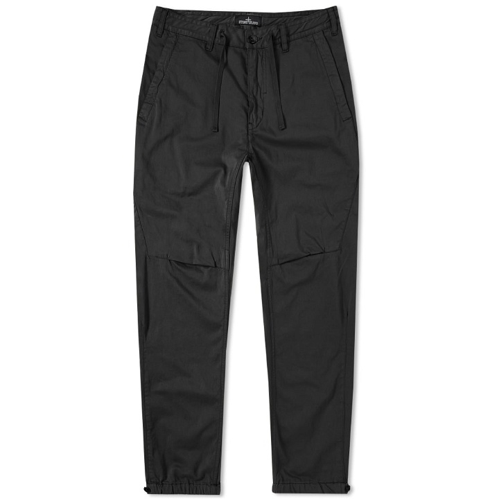 Photo: Stone Island Shadow Project Cotton Wool Satin Tapered Pant Black