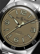 BELL & ROSS - BR V2-92 Military Green Automatic 41mm Stainless Steel Watch, Ref. No. BRV292-MKA-ST/SST