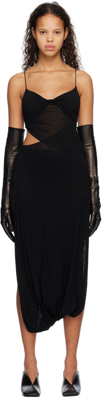 Photo: Subtle Le Nguyen Black Twisted Maxi Dress