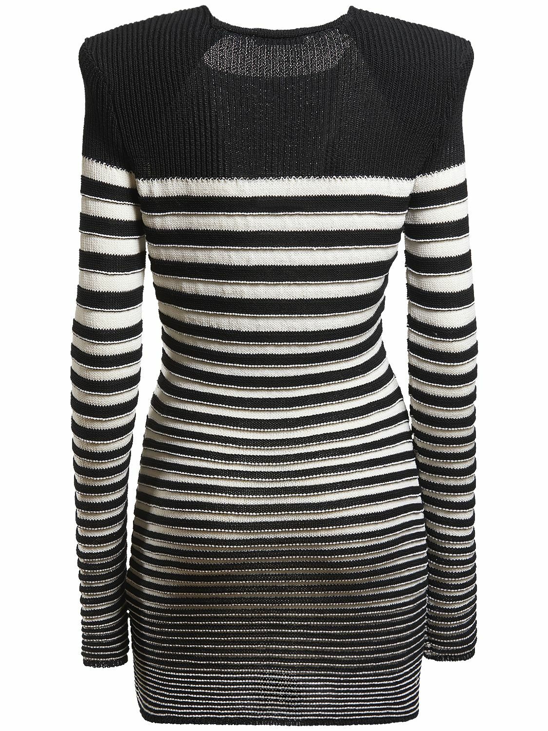 blue dress for baby girl Balmain Lurex Gold Black Striped Pattern Mini Dress  Runway Catalog